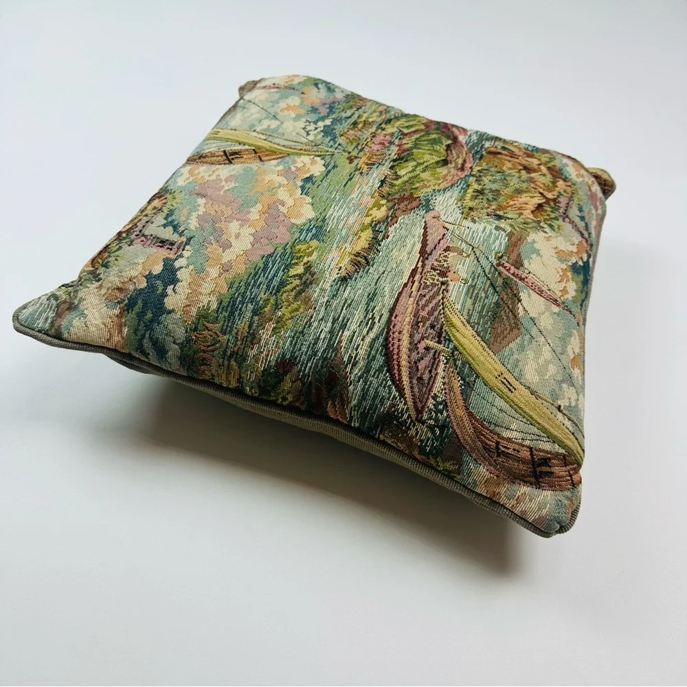 Vintage Sailing Tapestry Pillow
